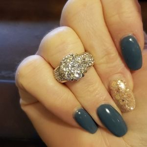 RSC CZ Flower Ring - Size 6